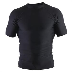 Clinch Gear Basic Black Rashguard - Short Sleeve
